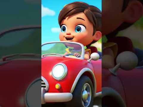 🚗 Red Car Song for Kids | Zoom Zoom Zoom Vroom! | 3D Cute Animation for Toddlers 🌟