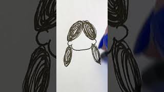 How to draw a cute girl easy for kids 👧 Step by step Drawing for kids