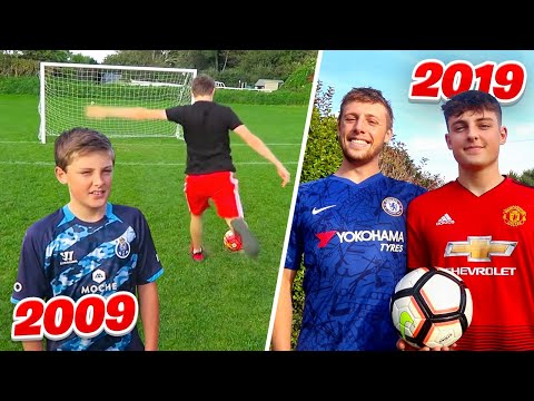 FOOTBALL CHALLENGES vs MY BRO! ► 2009 - 2019