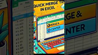 Quickly Merge & Center Cells in Excel Like a Pro! 💻📌 #exceltips #excelhelp #datavisualization