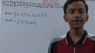 Q6 Ex 6C Sets | ICSE Math Class 8 | S.Chand Solutions | OP Malhotra |