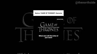 Get your character from Got#gameofthrones #gotfans #got #jonsnow