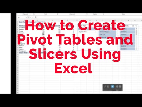 How to Create Pivot Tables and Slicers Using Excel