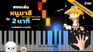 สอนเปียโนเพลงง่ายๆ หนูมาลีมีลูกแมวเหมียว Mary had a little lamb : [Tutorial สำหรับมือใหม่ #4]