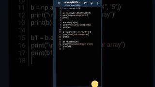 How to use numpy.astype() method to convert data type #python #programming #numpy