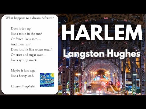 HARLEM (A Dream Deferred) poem by Langston Hughes | wandering poet cafe