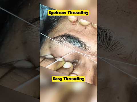 ग्रोथ वाली Eyebrow threading tutorial #easyeyebrowtutorial