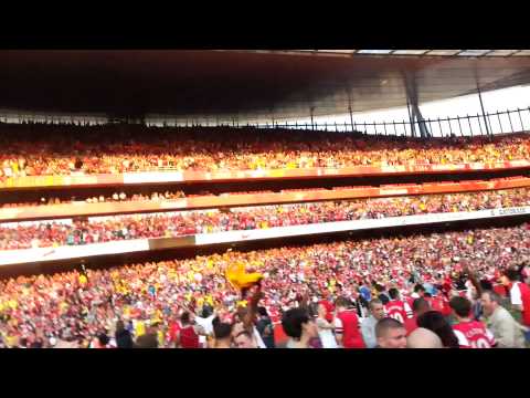 Pitch invasion at The Emirates