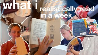 how much i realistically read in a week (spoiler free reading vlog)📆