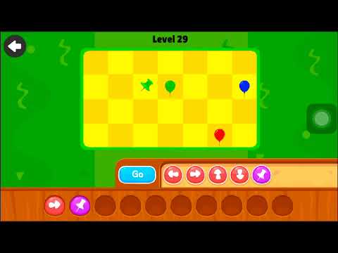 Pop the balloons | Sequences | level 1 to 45 by Kidlo Coding