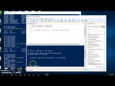 PowerShell  Start/ stop service automation script - Part 1