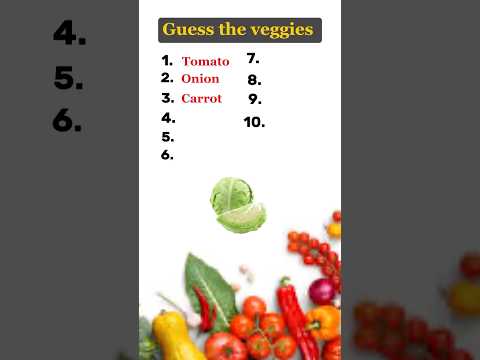 Guess the vegetables🍆🥦🥬 #quiz #knowledge #challenge#IQ test
