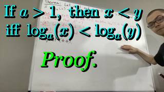 Proving monotonicity of logarithms (ILIEKMATHPHYSICS)