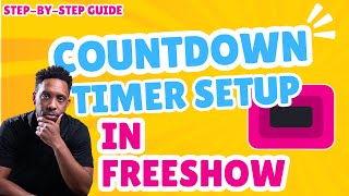 Countdown Timer Setup for FreeShow #freeshowtutorial