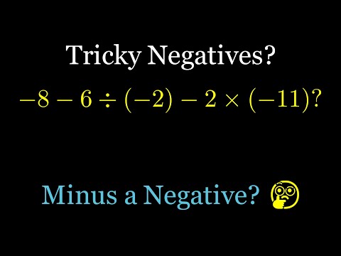 👉 Mastering Order of Operations with Negatives