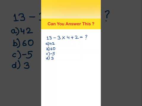 Solve This #maths #mathematics #mathstricks #viral #shorts #puzzle #ganit #cbsemaths #bodmas