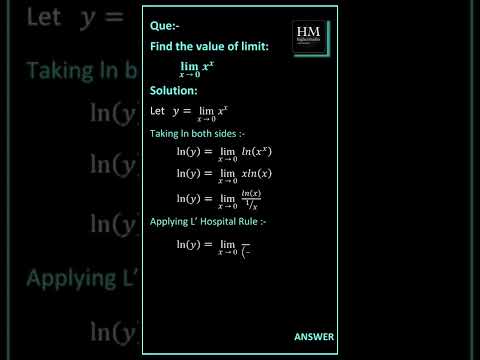 Limit Solved Question | Que 05 | Calculus | highermaths | #math #maths #calculus #ytshorts #shorts