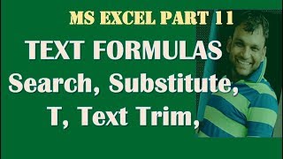 PART 20 EXCEL Text Formulas | 2nd part of Text Formulas