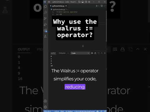 What is WALRUS Operator in Python? #coding #programming #python