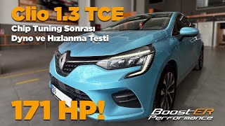 Renault Clio 1.3 TCE Chip Tuning | Before - After Hızlanma ve Dyno