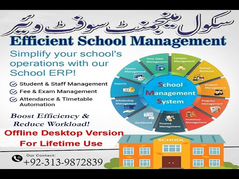 Offline School Management System Software for Lifetime with Advance Features Demo
