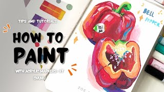 How to Use Acrylic Markers (Beginner Tips!) + Relaxing Demo 🍃