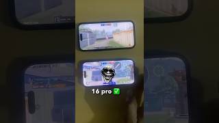 Iphone 14 pro max vs iphone 16 pro  bgmi test #pubgmobile