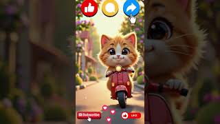 A Kitten on a Road Trip to Happiness"#PixarVibes #KittenDrive #FeelGoodVibes #CinematicPet