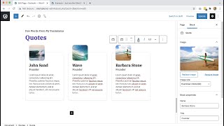 6. The Quotes Block - Simple full site editing with WordPress Blocks