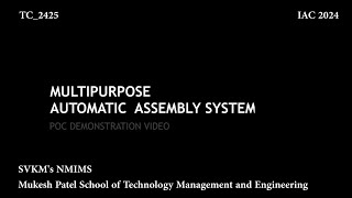 Multipurpose Automatic Assembly System | TC_2425 | India Automation Challenge 2024