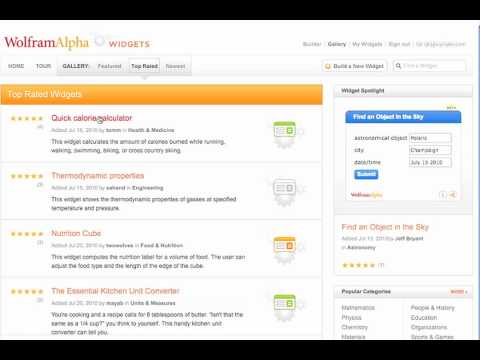 Introducing the Wolfram|Alpha Widget Builder