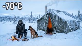 -70°C Extreme Cold ❄️ My Dog and I Survived the Frozen Wilderness