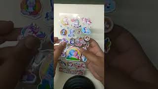Unboxing My New Unicorn🦄 Stickers / asmr