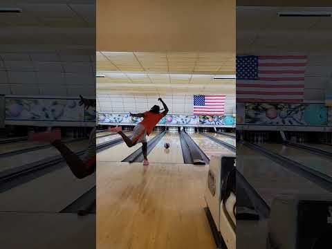 Day 144  Of One Strike A Day Ball Used:Ion Max 🍨💟#2handedbowling #sports #bowlingisfun