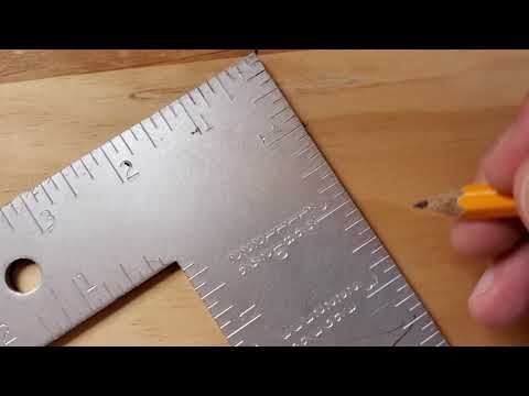 Equally divide any board with a framing square