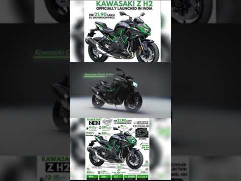 KAWASAKI NINJA Z H2 BS6 SPECS,COLOURS, MILEGE,TOP SPEED,PRICE IN INDIA 😍😱🤯!!??? #shorts