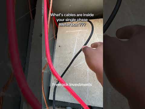What types of cable do you find in a single phase meter box ???
