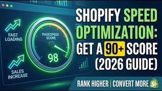 Shopify Speed Optimization: How to Get a 90+ Score (2026 Guide)