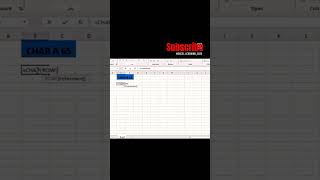 #char #excel #excelideas #excellearning #exceltips #exceltutorial #sequence #serial #exceltricks