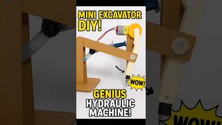 DIY Mini Hydraulic Excavator | Genius Engineering Project!