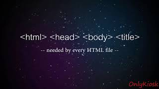 3.  The four indispensable HTML tags | HTML Course | Web Development |