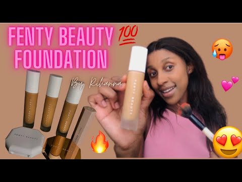 Reviewing the Fenty Beauty Foundation😍🥵||Fenty by Rihanna💕||