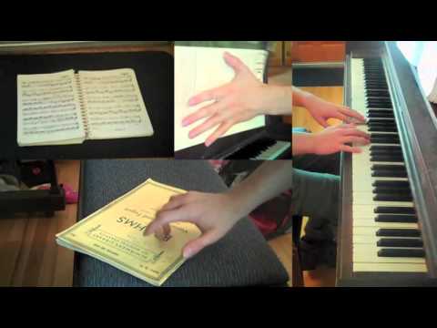 practicing the piano is boring so I played the piano books