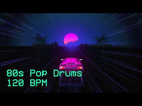 Drums Backing Track | 80s Pop Beat 120 BPM