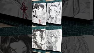 Demon Slayer Girls Speed Drawing #anime #shorts #drawing #miku #hatsunemiku