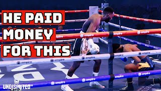 Weird player paid money to play me (Undisputed)