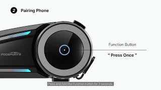 【New】Phone Pairing: Fodsports FX7 Bluetooth Mesh Intercom User Guide