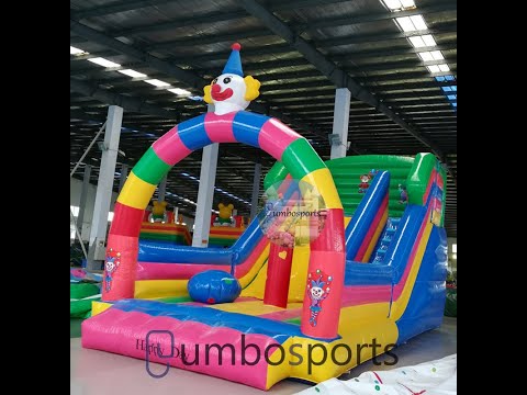 Clown inflatable slide