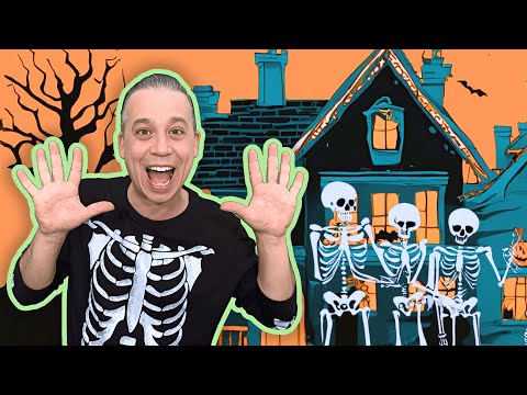 Counting Song | Halloween For Toddlers | 10 Little Skeletons | 🎃