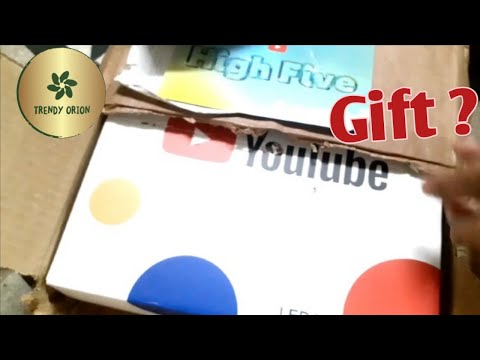 Youtube Sent Me A Gift 🤗  Youtube Gift Unboxing @youtubecreators @YouTube